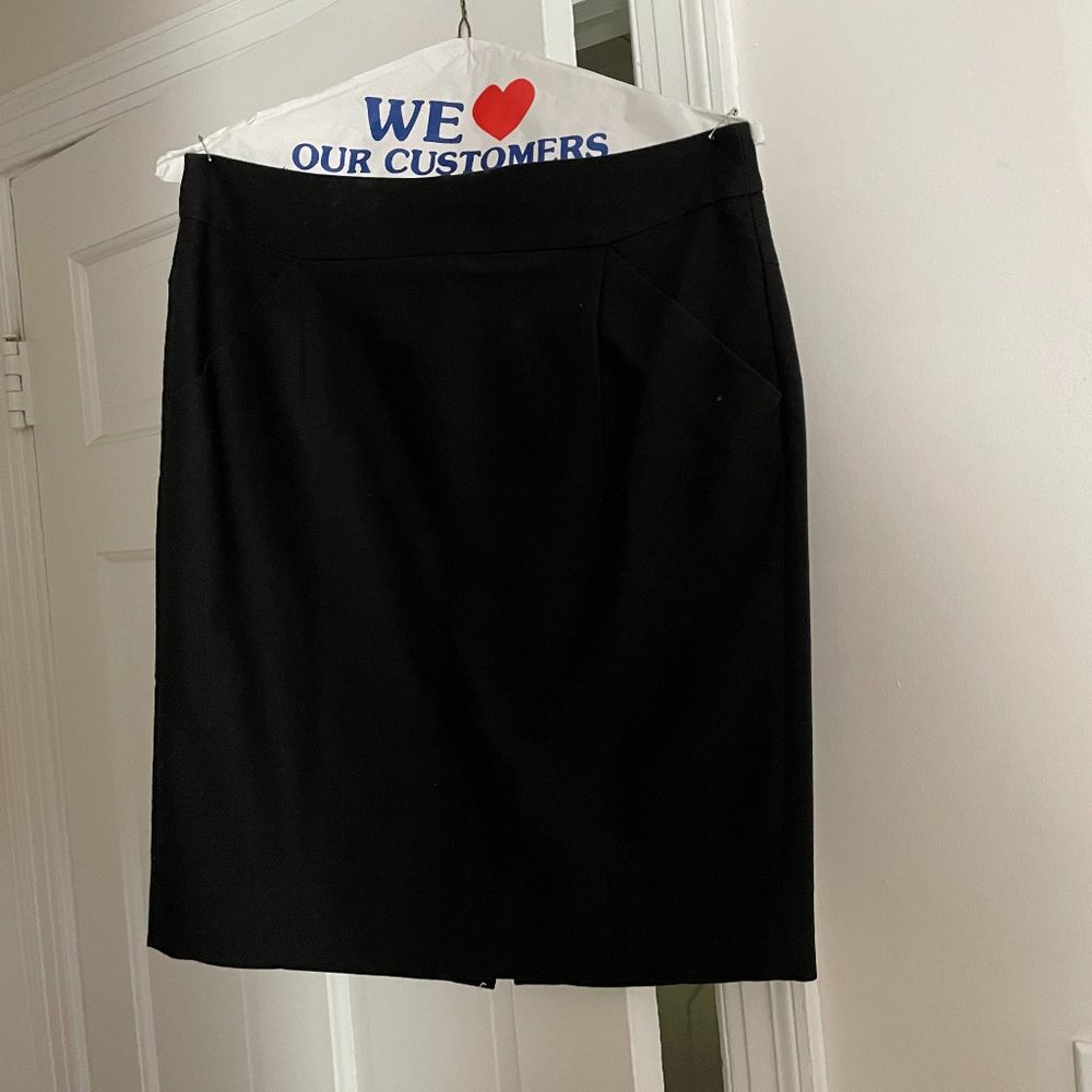 Pencil skirt in double-serge cotton